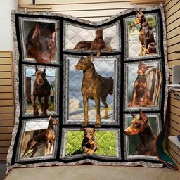 Doberman CLA31100412Q Quilt Blanket