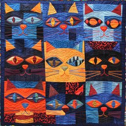 Cat TAI240424033 Quilt Blanket