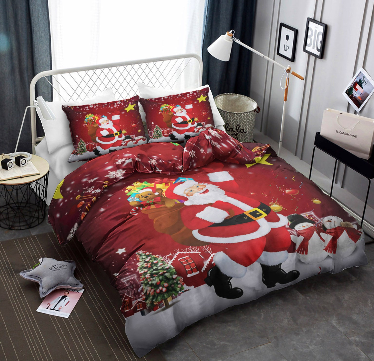 3D Christmas Santa Claus Snow CLA22100481B Bedding Sets