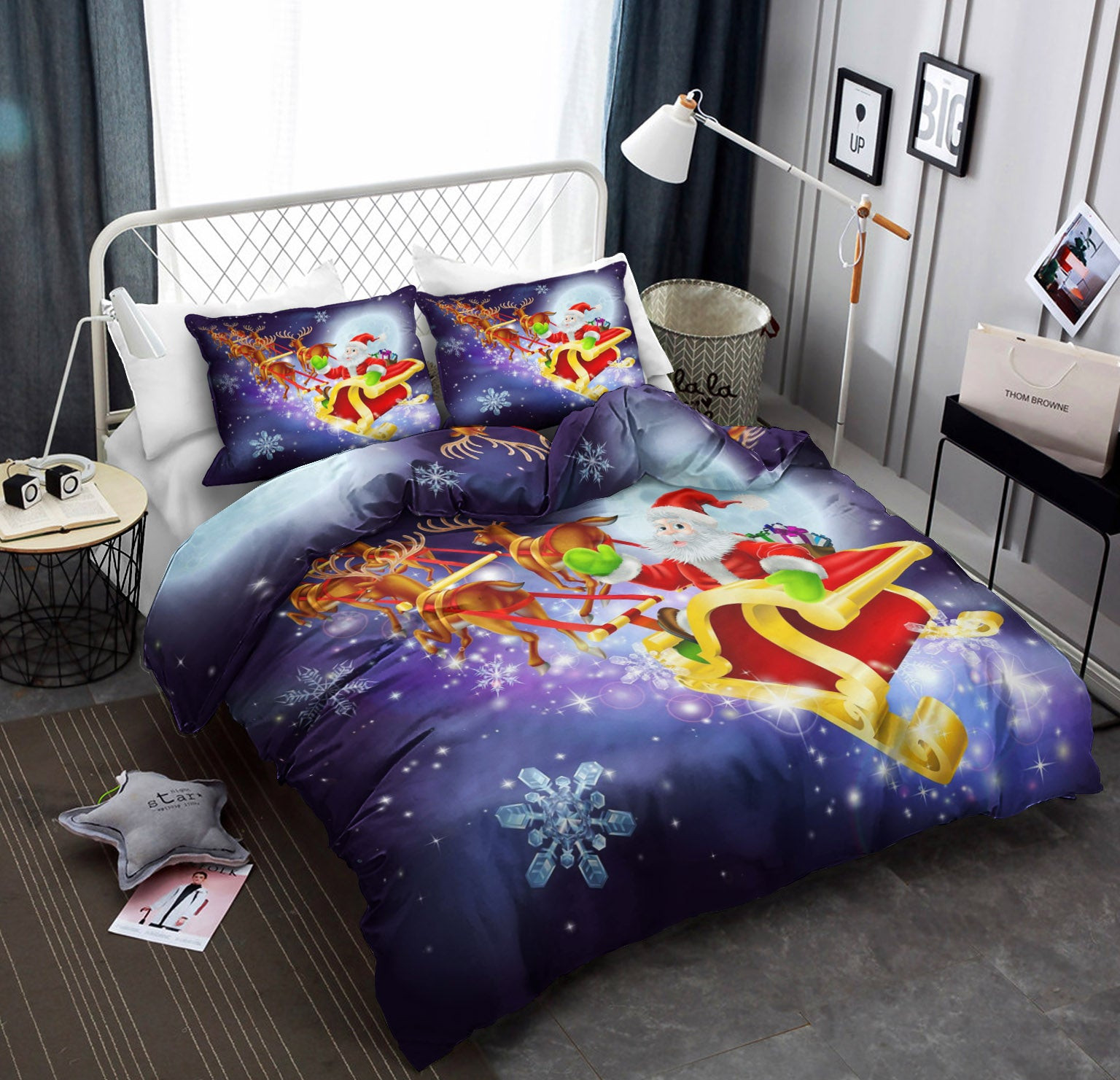 3D Christmas Santa Claus CLA22100480B Bedding Sets