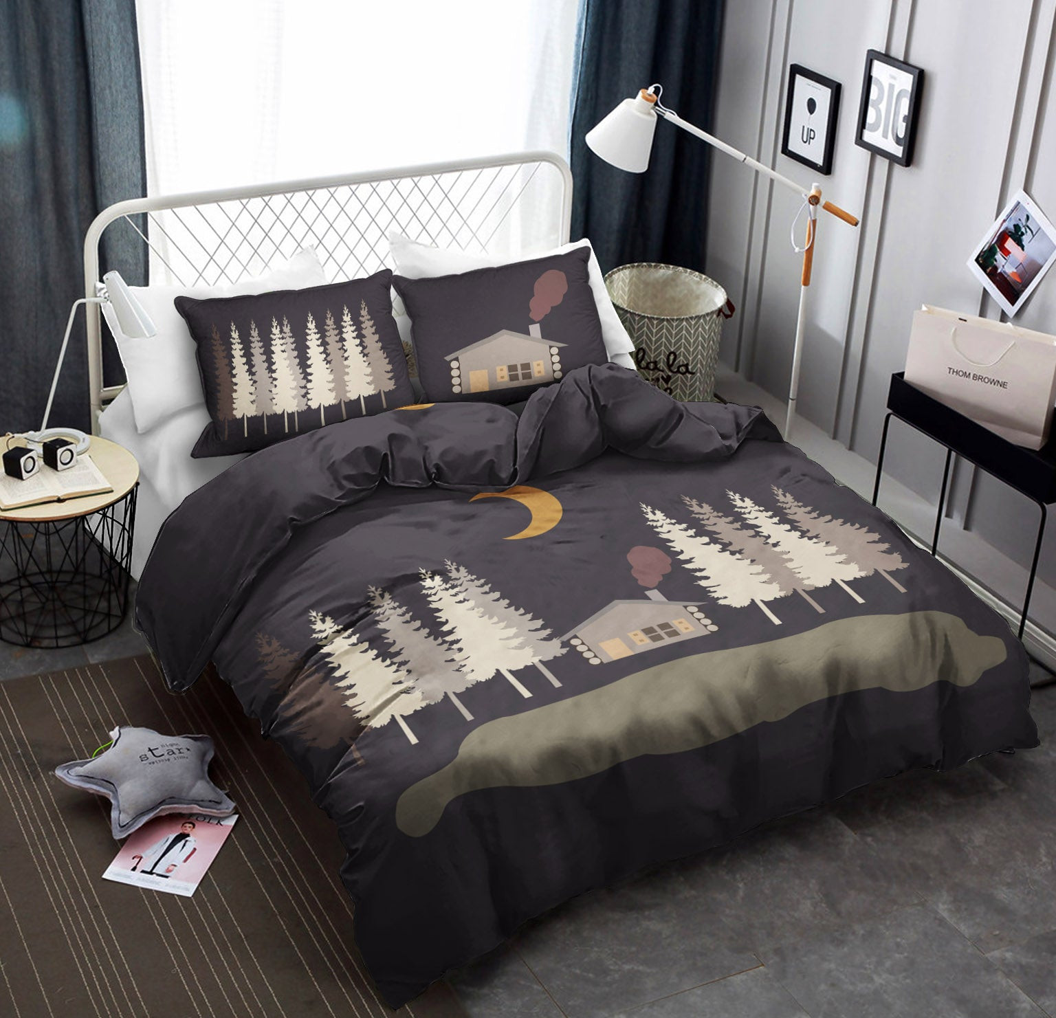 American Heritage Textiles Moonlit Cabin Rectangle CLA2609001B Bedding Sets