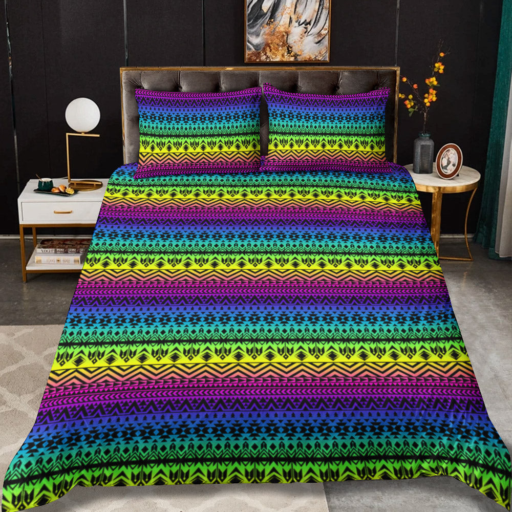 Aqua Blue And Garnet Red Vintage Boho Style Exotic Indian Pattern CLA1210068BB Bedding Sets