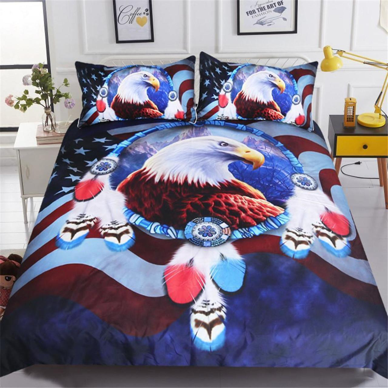 American Flag Bald Eagle CLM2510011B Bedding Sets