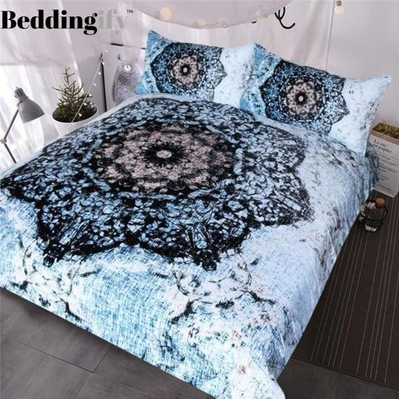 Black And Blue Boho CLT0810016T Bedding Sets