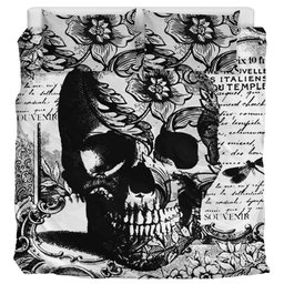 Black White Skull CL12110029MDB Bedding Sets