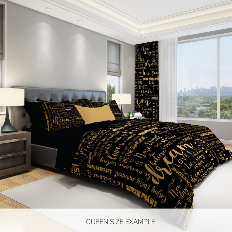 Black And Gold CLA0210073B Bedding Sets