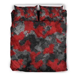 Black And Red Camouflage CLH2910053B Bedding Sets
