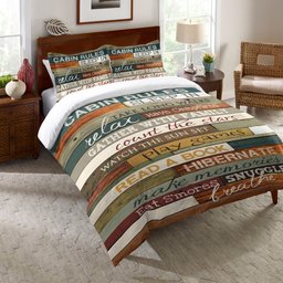 Cabin Rules CLA2609036B Bedding Sets