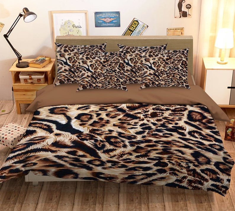 Brown Leopard CLA0310099B Bedding Sets