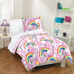 Dream Factory Pink Unicorn Rainbow CLP1210035TT Bedding Sets
