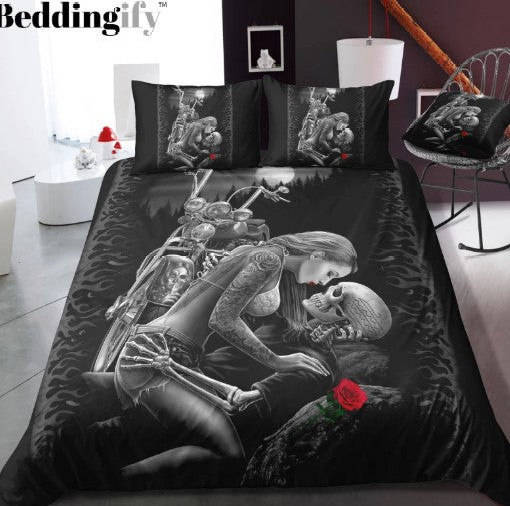 Girl Motorcycle Skull CL23100194MDB Bedding Sets