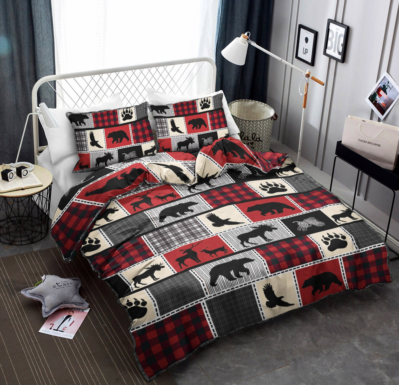 Moose Check CLM2810305B Bedding Sets