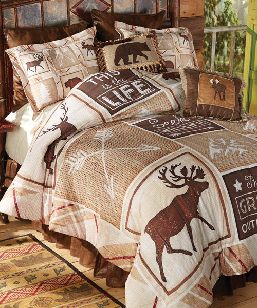 Moose Log Cabin CLT2510049T Bedding Sets