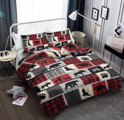 Lodge Bear And Moose CLM2309114B Bedding Sets