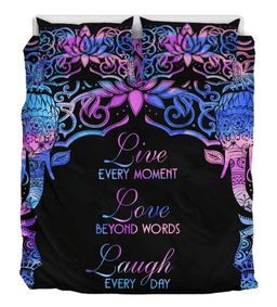 Live Love Laugh Elephant Mandala CL05100192MDB Bedding Sets