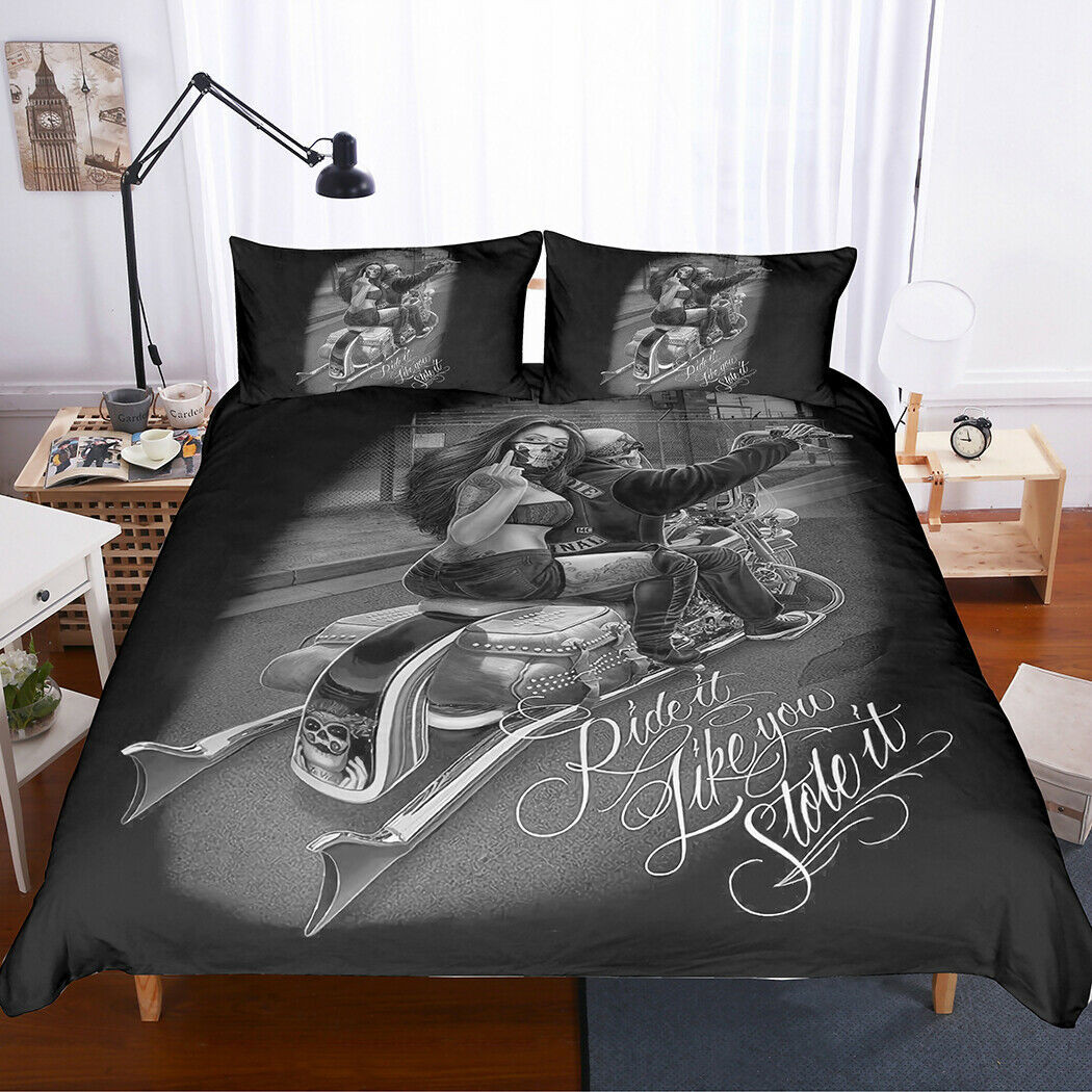 Motorcycle Skull CLH0210123B Bedding Sets
