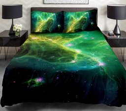 Lime Green Galaxy CLM1511265B Bedding Sets