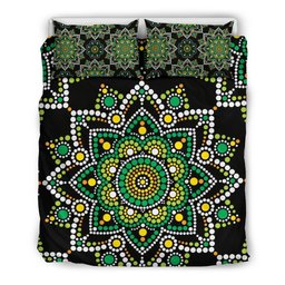 Green White Dot Mandala CL16100364MDB Bedding Sets