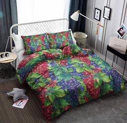 Grape Pattern Print Design CLA19101093B Bedding Sets