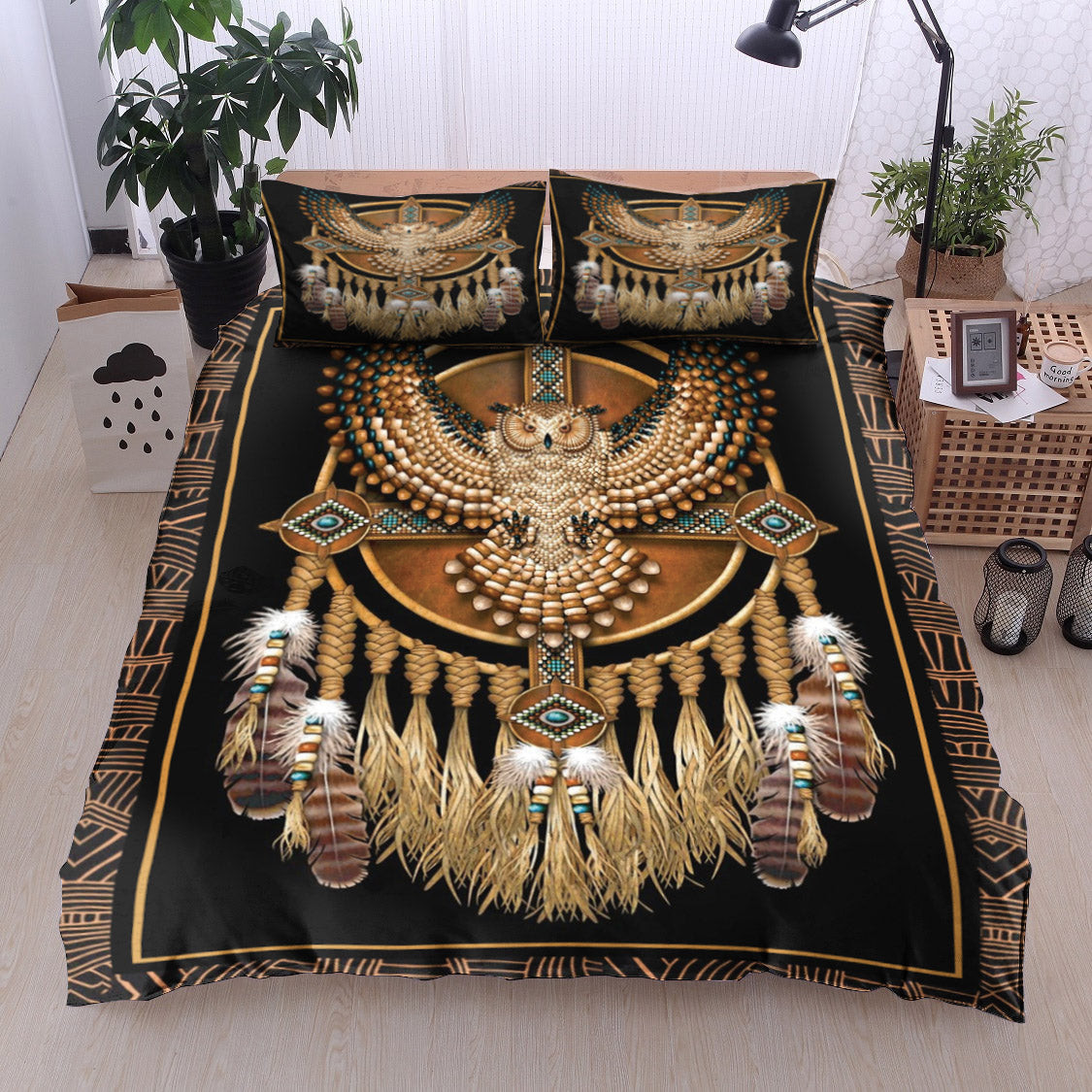 Owl Native American HN250996B Bedding Sets
