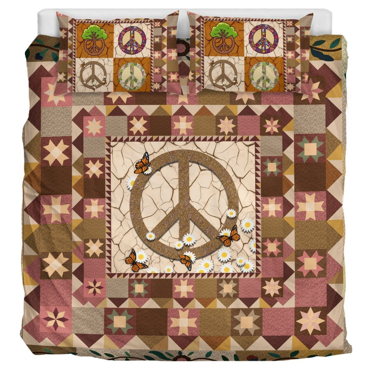 Peace Symbol CLM2110381B Bedding Sets