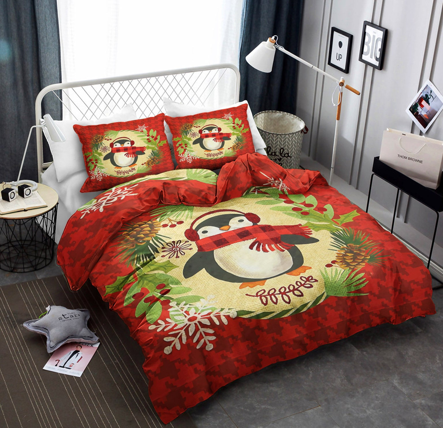 Penguin Christmas HN080908B Bedding Sets