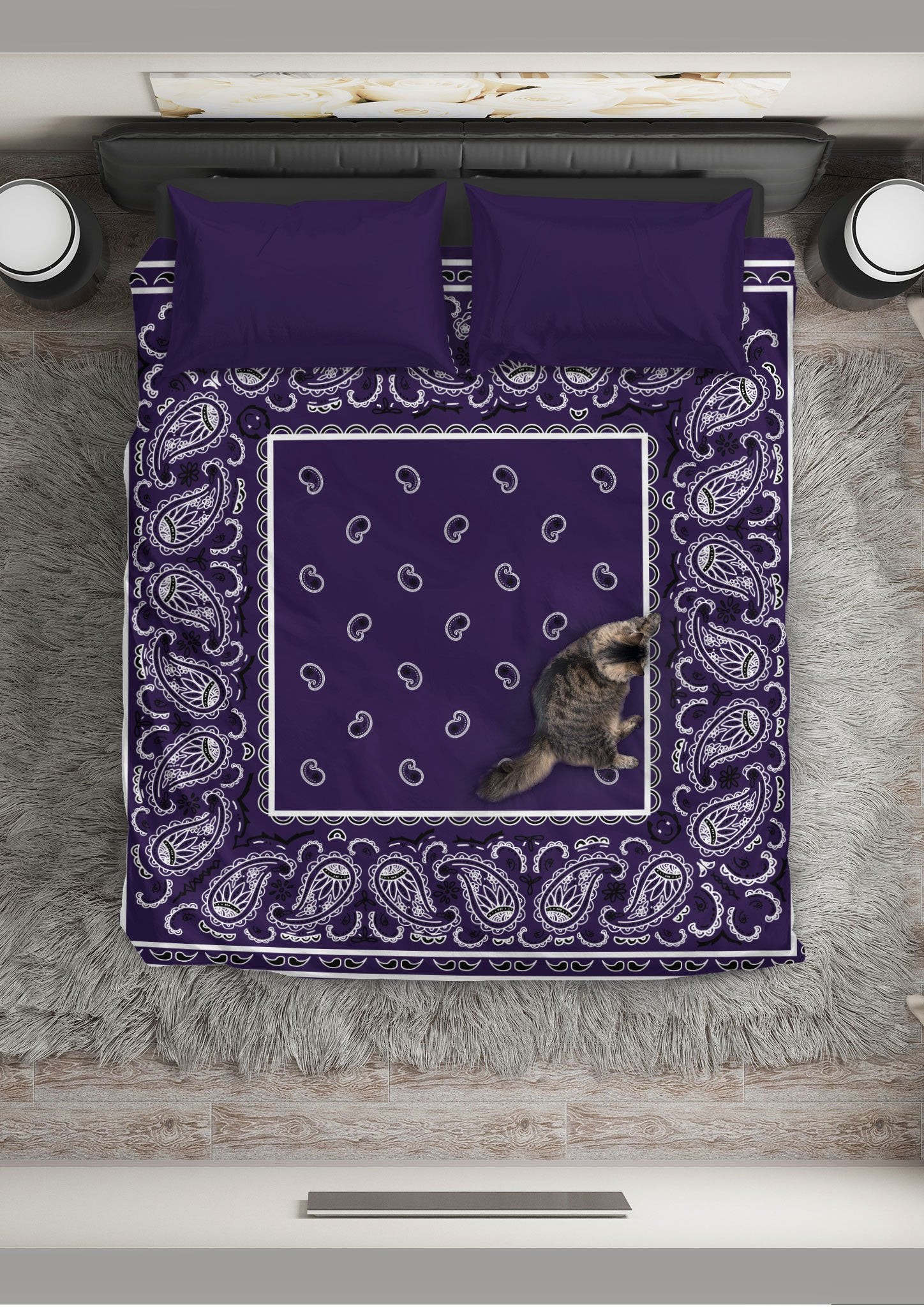 Royal Purple Bandana CLM1710321B Bedding Sets