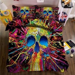 Psychedelic Skull CLM2110393B Bedding Sets