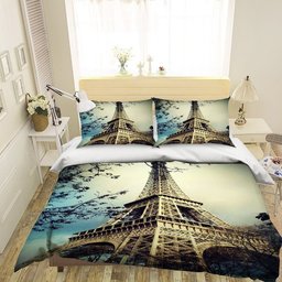 White Eiffel Tower CLA0310633B Bedding Sets