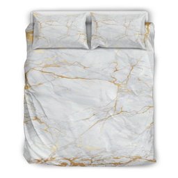 White Gold Scratch Marble CL16100836MDB Bedding Sets