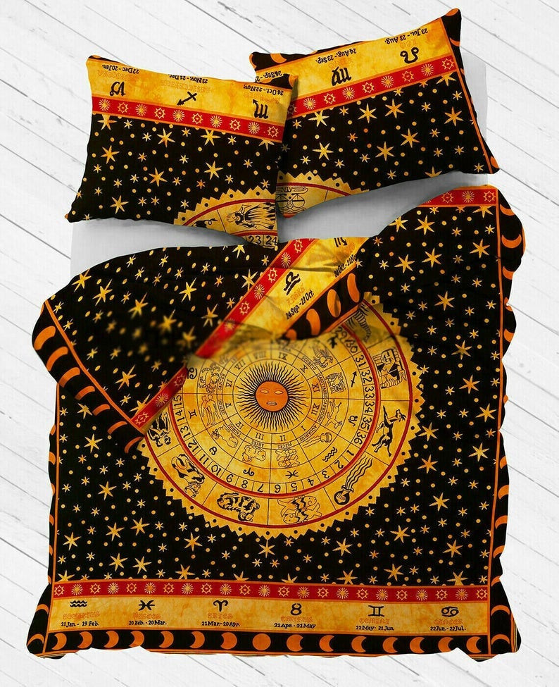 Yellow Zodiac CLA0210854B Bedding Sets