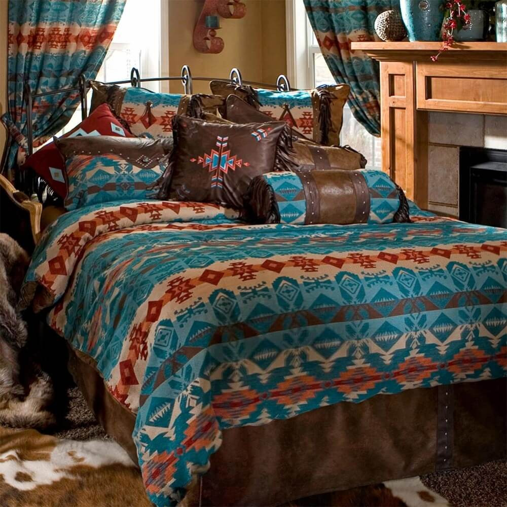 Turquoise Chamarro Southwestern CLM2110553B Bedding Sets