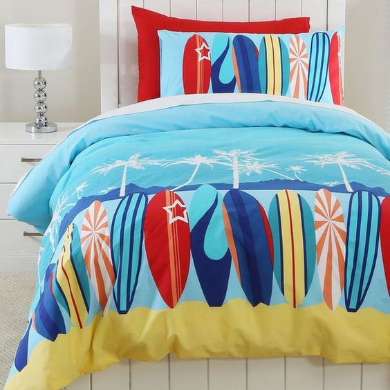 Surf Boards CLM1809179B Bedding Sets