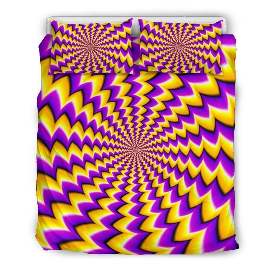 Yellow Dizzy Moving Optical Illusion CLH2911245B Bedding Sets