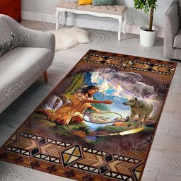 Wolf Native American CL300992MDR Rug