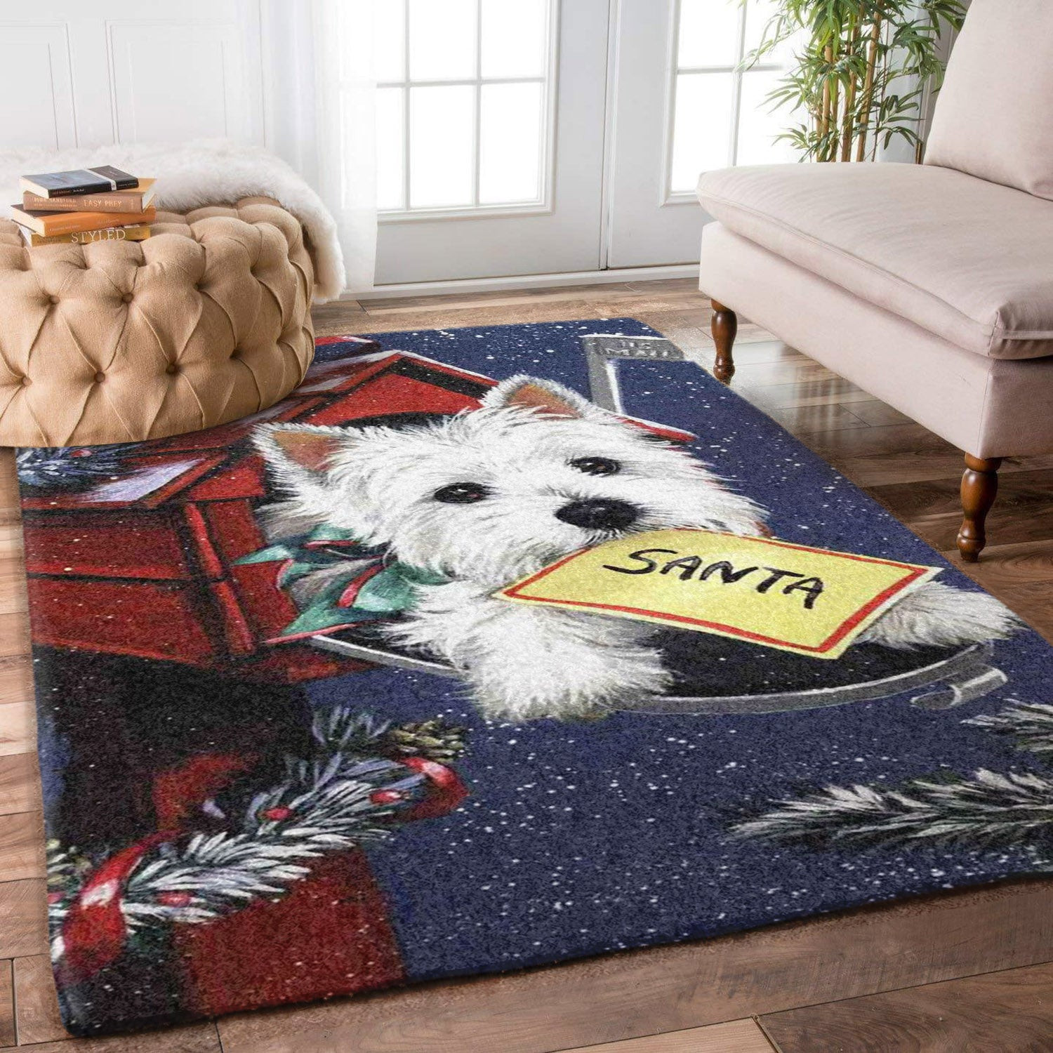 West Highland White Terrier Christmas HM1409131M Rug