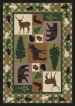 Wildlife Patchwork CLM1910194M Rug