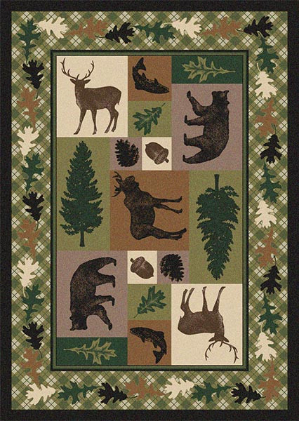 Wildlife Patchwork CLM1910194M Rug