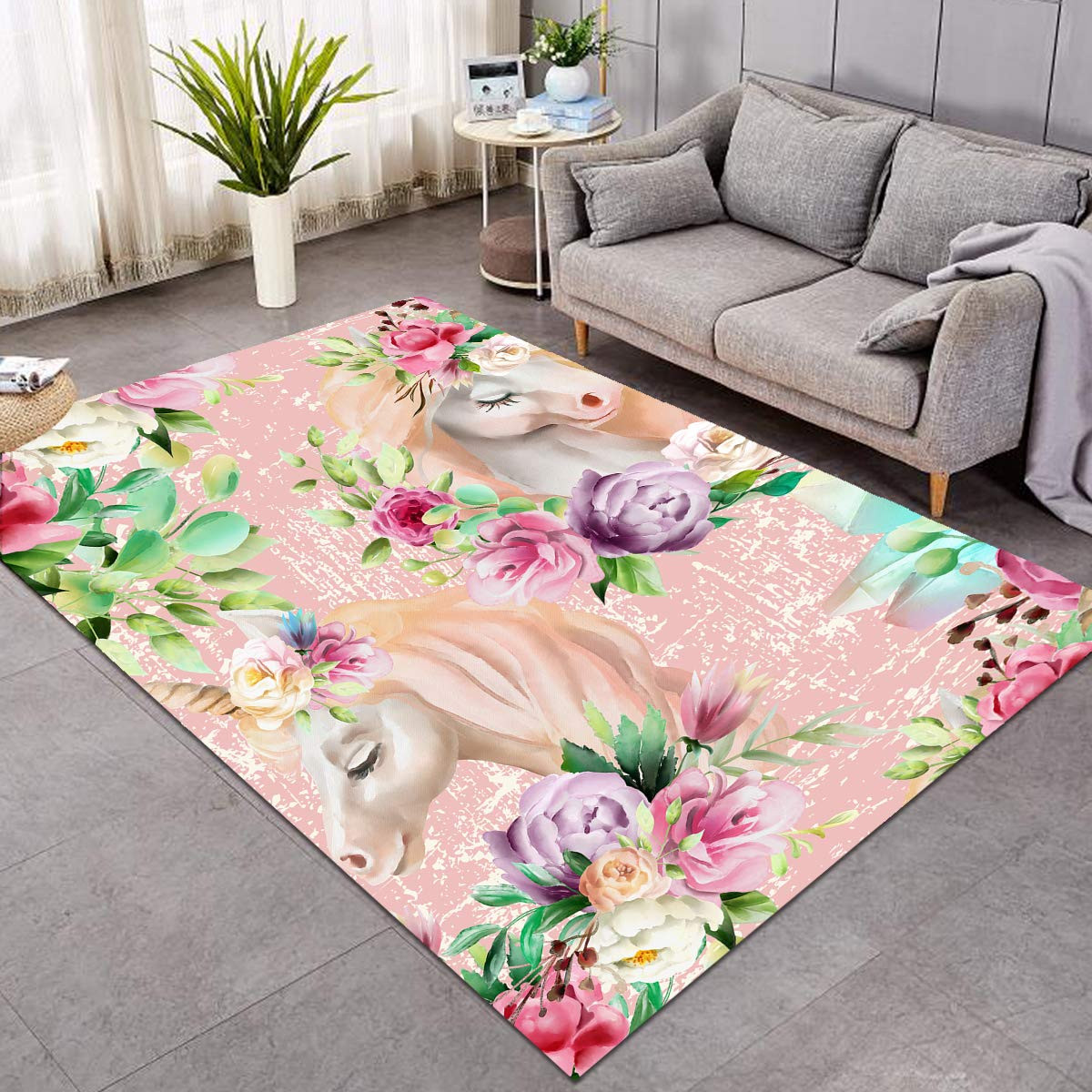 Unicorns And Roses CLG1610108R Rug