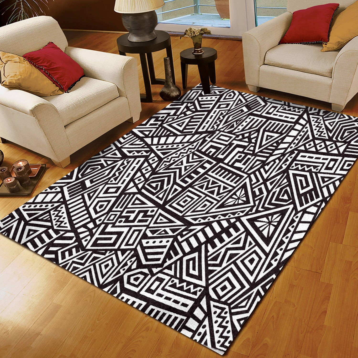 Tribal Aztec Geometric CL22100449MDR Rug
