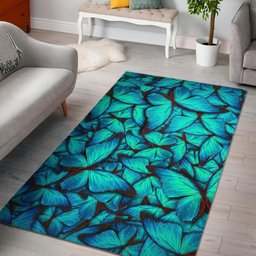 Turquoise Butterfly CL17100666MDR Rug