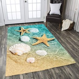 Starfish Scallop Ocean Beach CLG1910115R Rug
