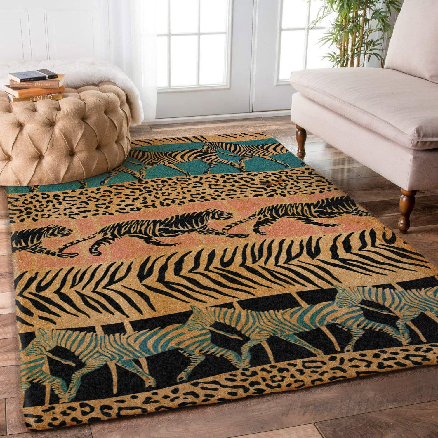 Tiger And Zebra AA0910128M Rug