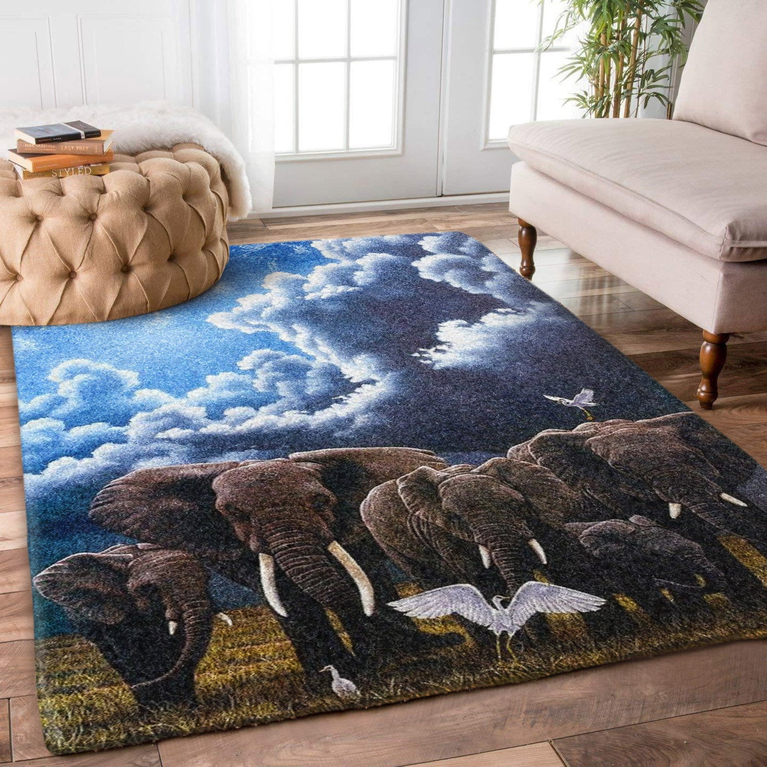 Stork Elephant HN1210115R Rug