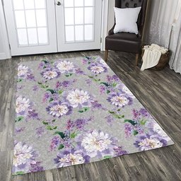 Lilac Pattern Print Design CLA1910513R Rug