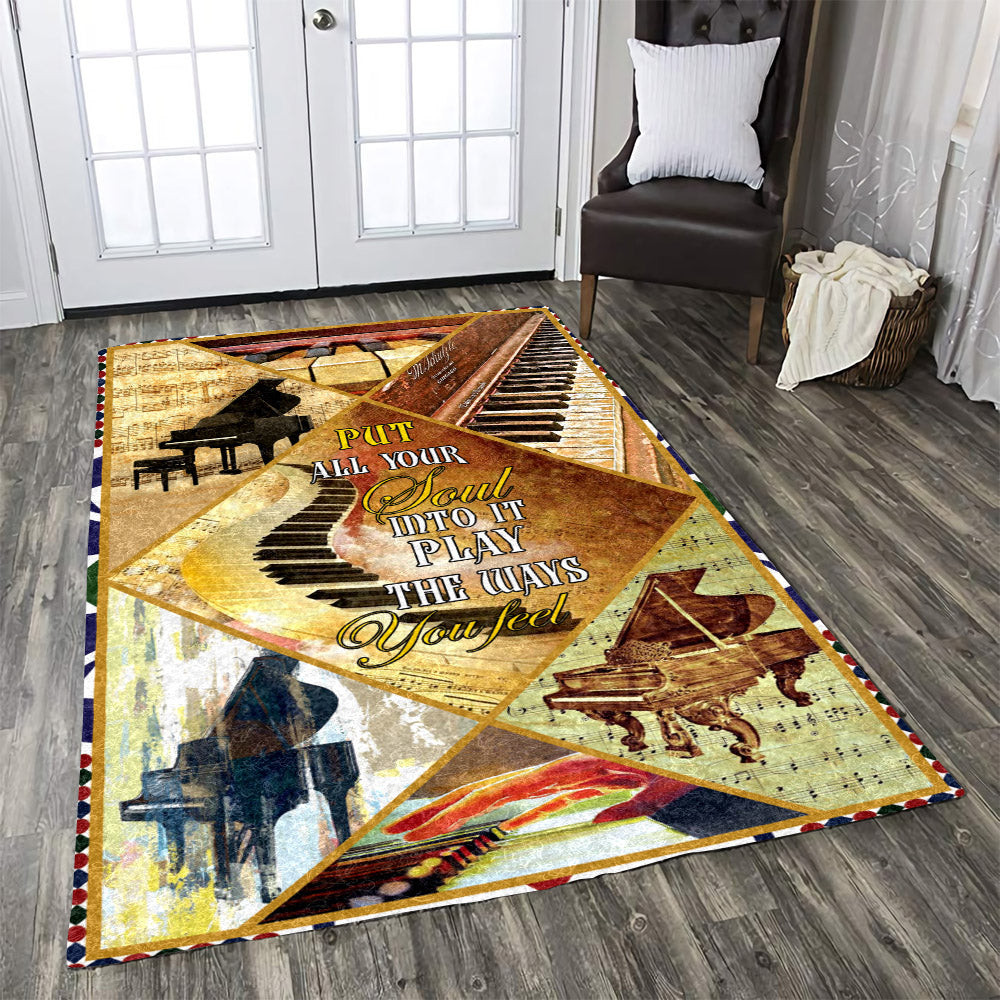 Play The Way You Feel,piano CL171027MDRR Rug