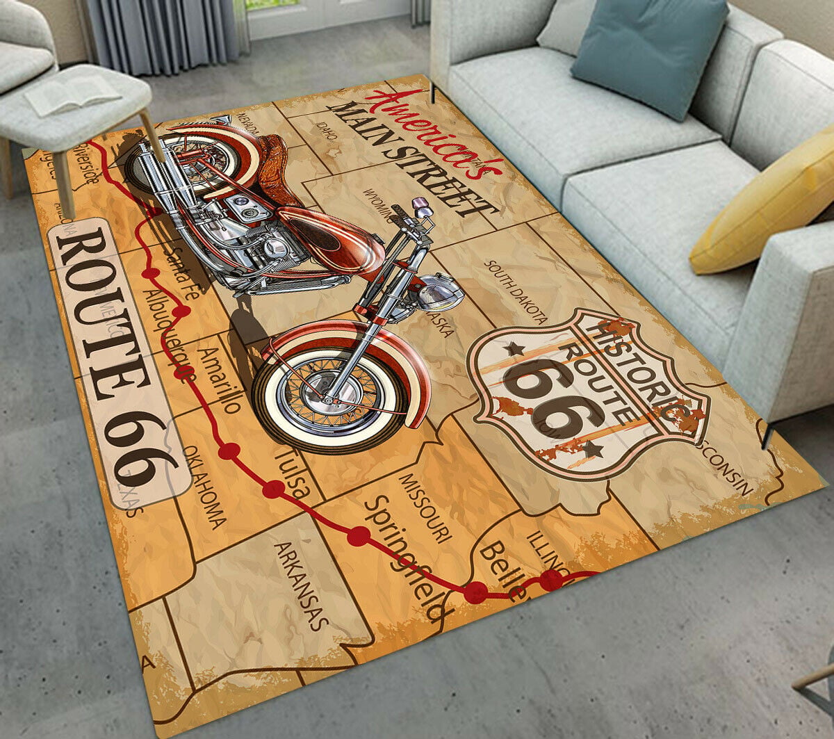 Motorcycle CLA0310203R Rug