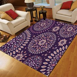 Purple Bohemian Mandala CL22100383MDR Rug