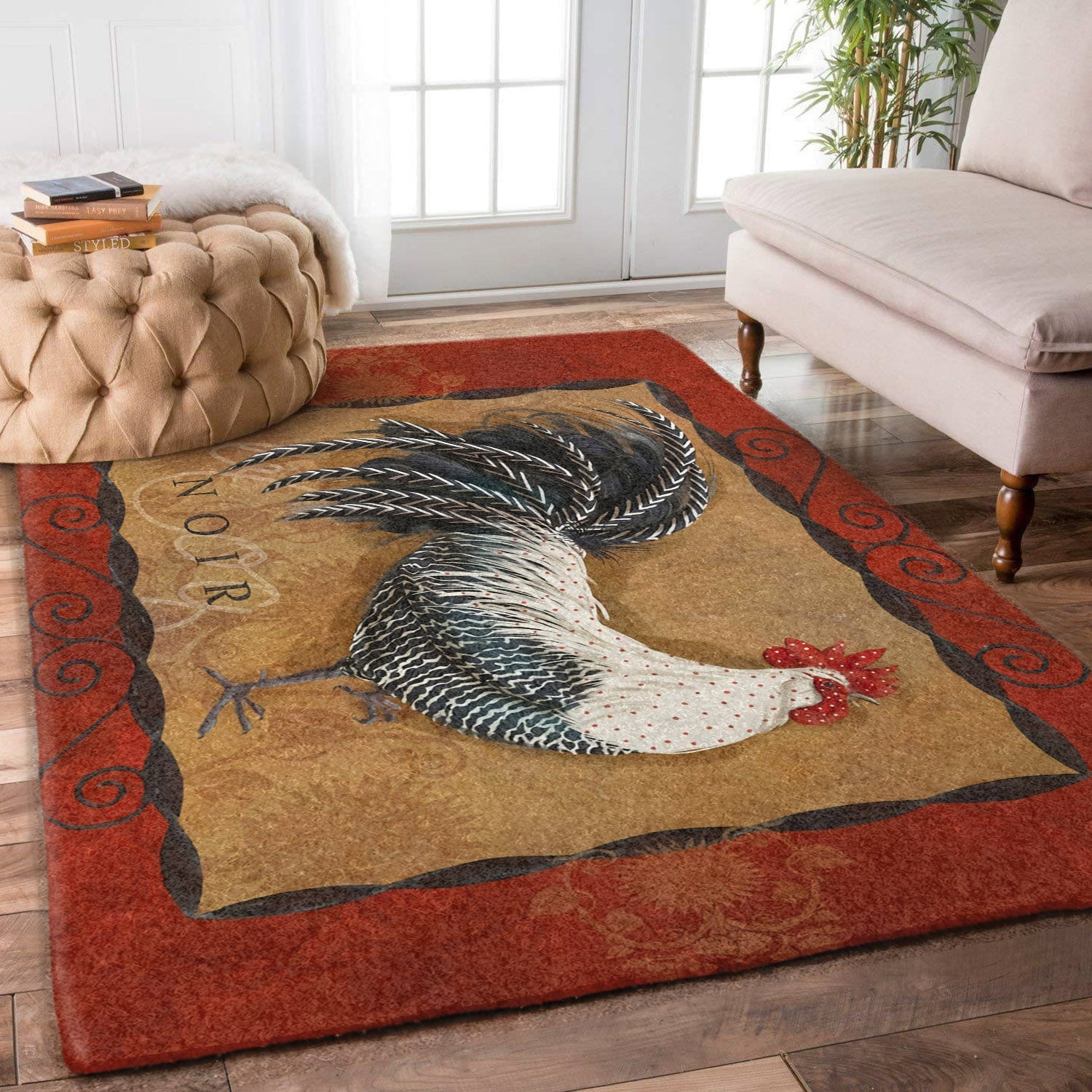 Rooster Noir TN1312143M Rug
