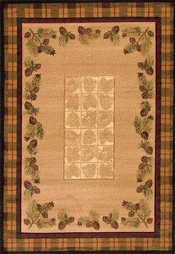 Pinecones And Plaid Cabin CLM1910133M Rug